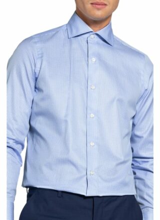 FINAMORE 1925 Napoli Business-Hemd Herren, Blau