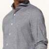 FINAMORE 1925 Tokyo Flanellhemd Herren, Blau