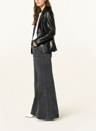 FRAME DENIM Le Palazzo Flared Leg Jeans Damen, Grau