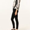 FRAME DENIM Le Skinny Skinny Jeans Damen, Schwarz