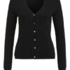 FTC CASHMERE Cashmere-Strickjacke Damen, Schwarz