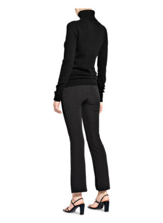 FTC CASHMERE Rollkragenpullover Damen, Schwarz