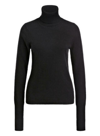 FTC CASHMERE Rollkragenpullover Damen, Schwarz