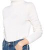 FTC CASHMERE Rollkragenpullover Damen, Weiß