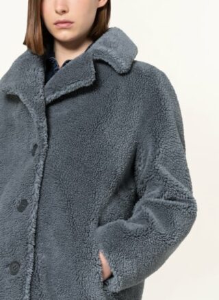 FUCHS SCHMITT Kunstfell-Mantel Damen, Blau