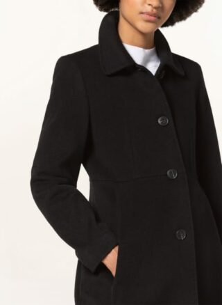 FUCHS SCHMITT Wollmantel Damen, Schwarz