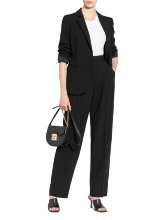FURLA Metropolis Umhängetasche Damen, Schwarz