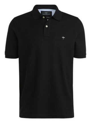 FYNCH-HATTON Pique-Poloshirt Herren, Schwarz