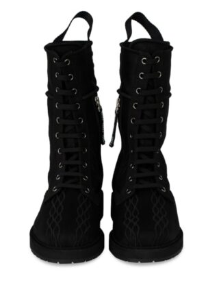 Fendi Biker Boots Damen, Schwarz