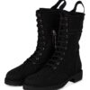 Fendi Biker Boots Damen, Schwarz