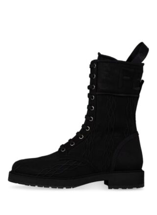 Fendi Biker Boots Damen, Schwarz