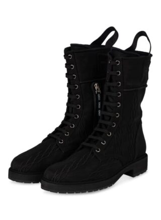 Fendi Biker Boots Damen, Schwarz