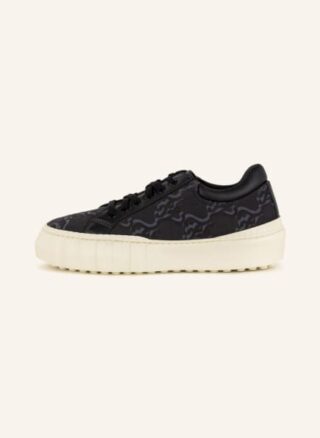 Fendi Karligraph Plateau-Sneaker Damen, Schwarz