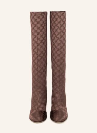 Fendi Karligraphy Stiefel Damen, Braun