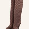 Fendi Karligraphy Stiefel Damen, Braun