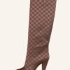 Fendi Karligraphy Stiefel Damen, Braun