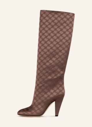 Fendi Karligraphy Stiefel Damen, Braun