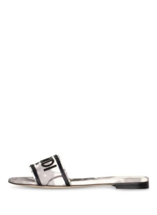 Fendi Pantoletten Damen, Weiß