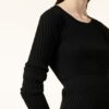Filippa K Ariel Longsleeve Damen, Schwarz