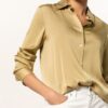 Filippa K Eira Hemdbluse Damen, Gold