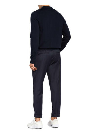Filippa K Strick-Poloshirt Herren, Blau