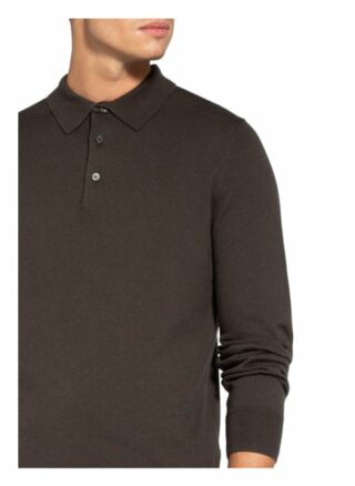 Filippa K Strick-Poloshirt Herren, Grün