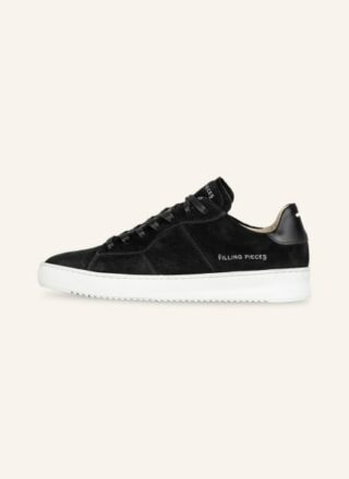 Filling Pieces Court Suede Sneaker Herren, Schwarz