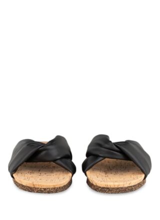 Flattered Lou Pantoletten Damen, Schwarz