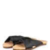 Flattered Lou Pantoletten Damen, Schwarz