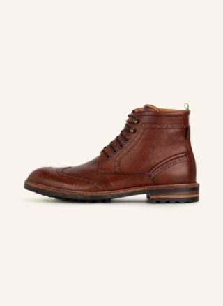 Floris van Bommel Schnürboots Herren, Braun