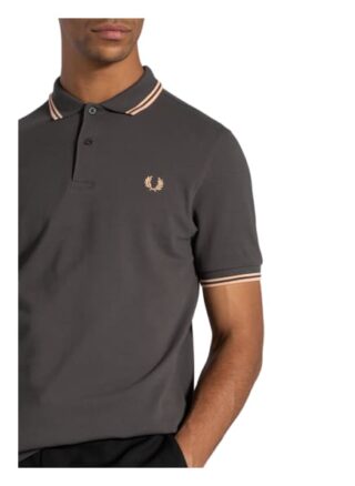 Fred Perry Pique-Poloshirt Herren, Grau