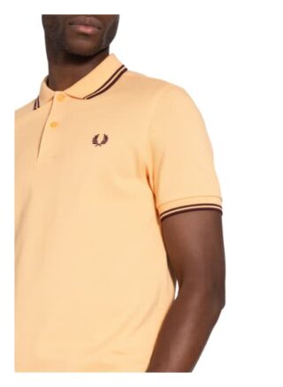 Fred Perry Piqué-Poloshirt Herren, Orange