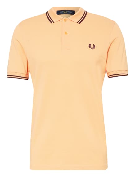 Fred Perry Piqué-Poloshirt Herren, Orange Fred Perry Piqué-Poloshirt Herren, Orange