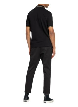 Fred Perry Pique-Poloshirt Herren, Schwarz