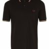 Fred Perry Pique-Poloshirt Herren, Schwarz