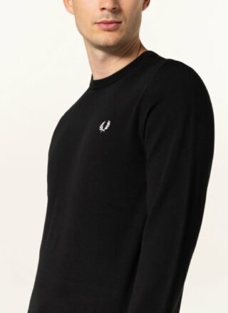 Fred Perry Pullover Herren, Schwarz