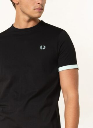 Fred Perry T-Shirt Herren, Schwarz