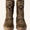 Fred de la Bretoniere Schnürboots Damen, Grün