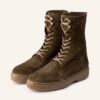 Fred de la Bretoniere Schnürboots Damen, Grün