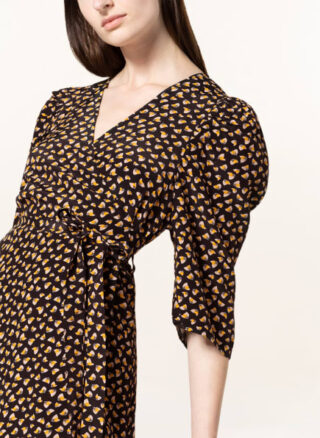 Freebird Esmee Wickelkleid Damen, Schwarz
