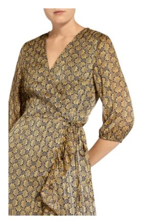 Freebird Rosy Midi Wickelkleid Damen, Gelb