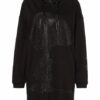 FrogBox Hoodie-Kleid Damen, Schwarz