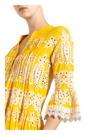 FrogBox Kleid in A-Linie Damen, Gelb