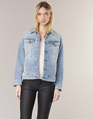 G-STAR RAW 3301 Bf Jeansjacke Damen, Blau