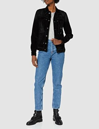 G-STAR RAW Utility Slim Jeansjacke Damen, Schwarz