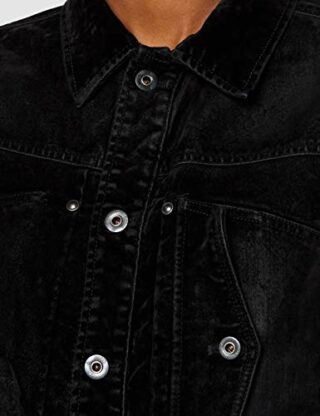 G-STAR RAW Utility Slim Jeansjacke Damen, Schwarz