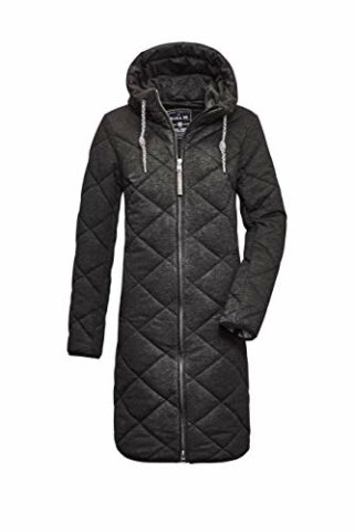 G.I.G.A. DX Windig WMN Quilted CT Steppmantel Damen, Schwarz