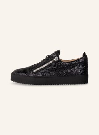 GIUSEPPE ZANOTTI DESIGN Glitter Sneaker Herren, Schwarz