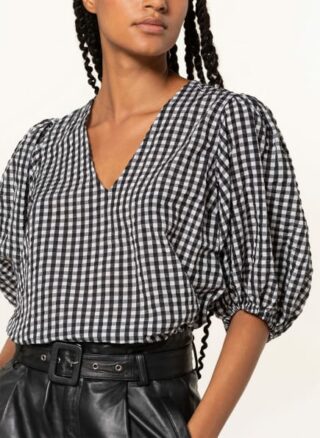 Ganni Blusenshirt Damen, Schwarz