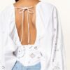 Ganni Blusenshirt Damen, Weiß